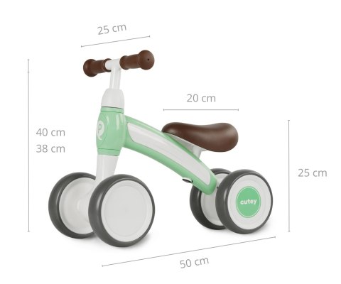 Qplay Qplay Pojazd Cutey Retro Green Qplay Qplay Pojazd Cutey Retro Green