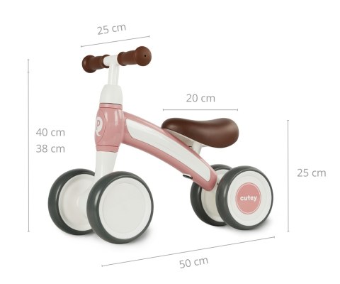 Qplay Qplay Pojazd Cutey Retro Pink Qplay Qplay Pojazd Cutey Retro Pink