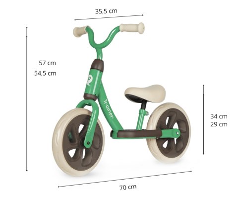 Qplay Qplay Rowerek Biegowy Trainer Green Qplay Qplay Rowerek Biegowy Trainer Green
