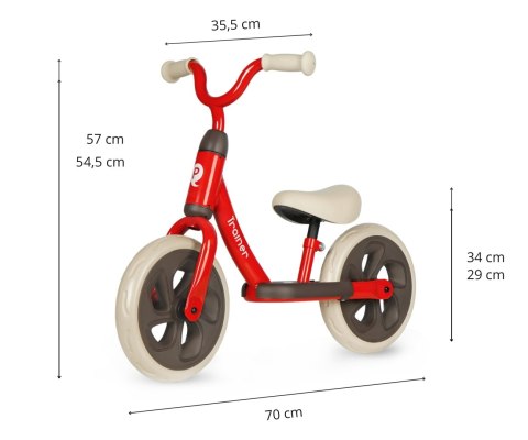 Qplay Qplay Rowerek Biegowy Trainer Red Qplay Qplay Rowerek Biegowy Trainer Red