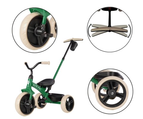 Qplay Qplay Rowerek Trójkołowy Elite Pro Green Qplay Qplay Rowerek Trójkołowy Elite Pro Green
