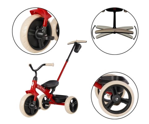 Qplay Qplay Rowerek Trójkołowy Elite Pro Red