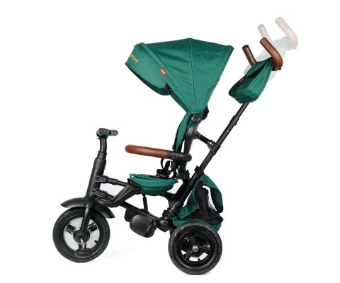 Qplay Qplay Rowerek Trójkołowy Rito Deluxe Rubber Green