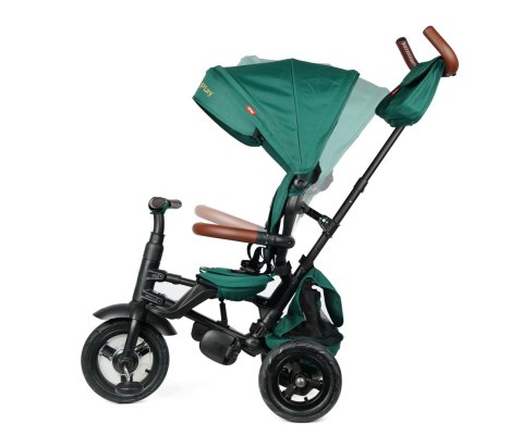 Qplay Qplay Rowerek Trójkołowy Rito Deluxe Rubber Green