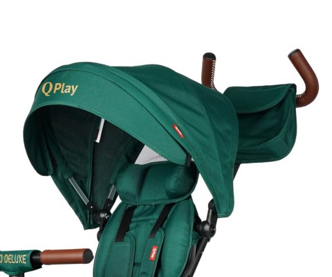 Qplay Qplay Rowerek Trójkołowy Rito Deluxe Rubber Green