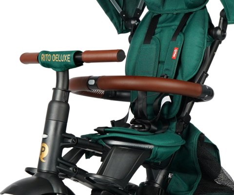 Qplay Qplay Rowerek Trójkołowy Rito Deluxe Rubber Green