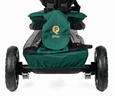 Qplay Qplay Rowerek Trójkołowy Rito Deluxe Rubber Green