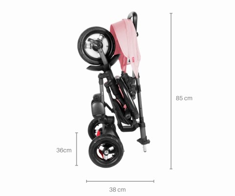 Qplay Qplay Rowerek Trójkołowy Rito Rubber Pink Qplay Qplay Rowerek Trójkołowy Rito Rubber Pink