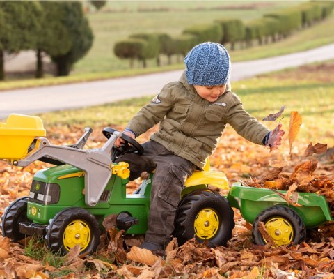 Rolly Toys Rolly Toys 023110 Traktor Rolly Kid John Deere z łyżką i przyczepą Rolly Toys Rolly Toys 023110 Traktor Rolly Kid John Deere z łyżką i przyczepą