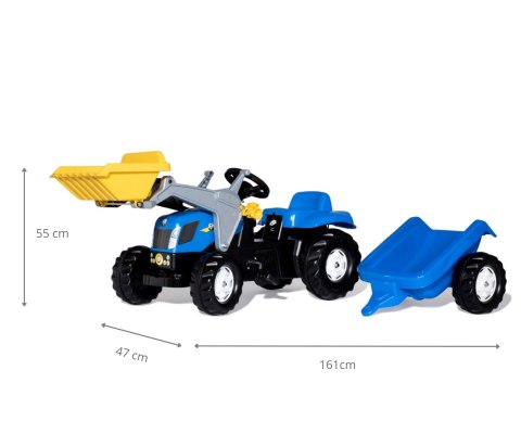 Rolly Toys Rolly Toys 023929 Traktor Rolly Kid New Holland Agriculture z łyżka i przyczepą Rolly Toys Rolly Toys 023929 Traktor Rolly Kid New Holland Agriculture z łyżka i przyczepą