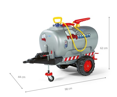 Rolly Toys Rolly Toys 122776 Cysterna Rolly Tanker z pompą i sikawką Szara 1-oś Rolly Toys Rolly Toys 122776 Cysterna Rolly Tanker z pompą i sikawką Szara 1-oś