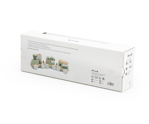 Viga Viga 44231 PolarB Zielona kolejka z klockami