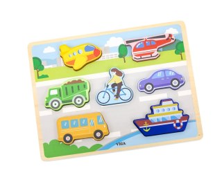 Viga Viga 44701 Puzzle na podkładce 7 elementów- transport