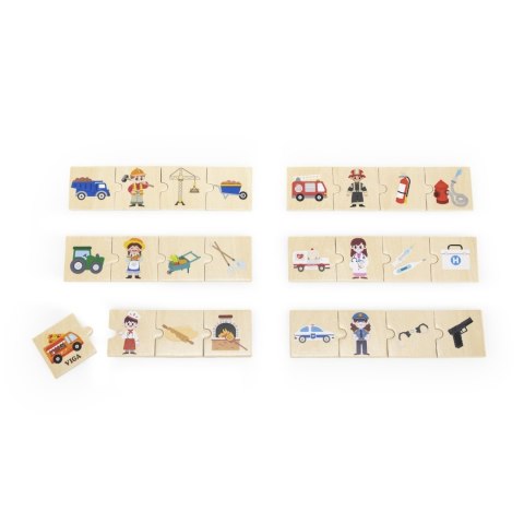 Viga Viga 44749 Zestaw puzzli - dopasuj zawody z narzędziami Viga Viga 44749 Zestaw puzzli - dopasuj zawody z narzędziami