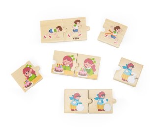 Viga Viga 44750 Zestaw puzzli z sekwencjami logicznymi - czynności