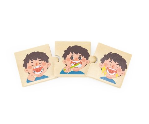 Viga Viga 44750 Zestaw puzzli z sekwencjami logicznymi - czynności Viga Viga 44750 Zestaw puzzli z sekwencjami logicznymi - czynności
