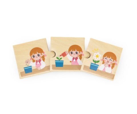 Viga Viga 44750 Zestaw puzzli z sekwencjami logicznymi - czynności Viga Viga 44750 Zestaw puzzli z sekwencjami logicznymi - czynności