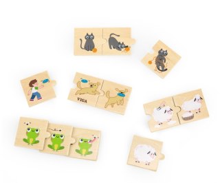 Viga Viga 44751 Zestaw puzzli z sekwencjami logicznymi - przyroda i zwierzęta