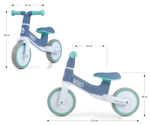 Milly Mally Milly Mally Rowerek Biegowy Velo Mint