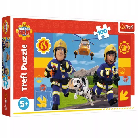 Puzzle Strażak Sam 100 el. Zawsze pomocny strażak Sam Trefl 16518 Puzzle Strażak Sam 100 el. Zawsze pomocny strażak Sam Trefl 16518