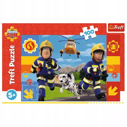 Puzzle Strażak Sam 100 el. Zawsze pomocny strażak Sam Trefl 16518 Puzzle Strażak Sam 100 el. Zawsze pomocny strażak Sam Trefl 16518