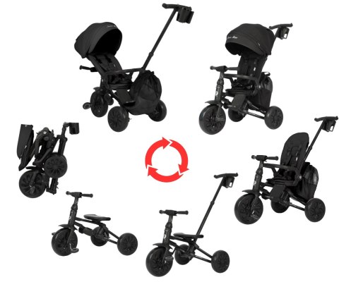Qplay Qplay Rowerek Trójkołowy Nova Max Black Qplay Qplay Rowerek Trójkołowy Nova Max Black