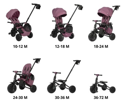 Qplay Qplay Rowerek Trójkołowy Nova Max Violet Qplay Qplay Rowerek Trójkołowy Nova Max Violet