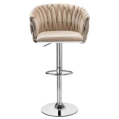 Hoker barowy Cofton Chrom beżowy Velvet