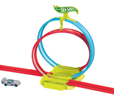 Mix Hot Wheels HPC05 Neon Speeders Zestaw torów - Neonowa świecąca pętla