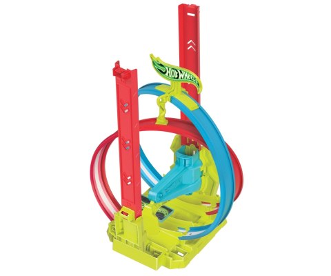 Mix Hot Wheels HPC05 Neon Speeders Zestaw torów - Neonowa świecąca pętla