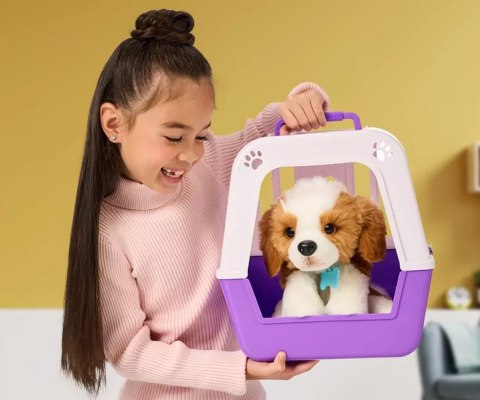 Mix Little Live Pets 26548 Interaktywny Piesek Łatek z klatką