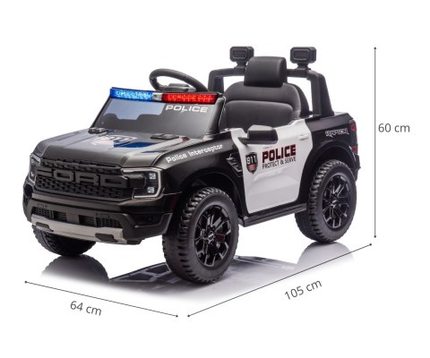 Milly Mally Milly Mally Pojazd na akumulator Ford Ranger Police Black