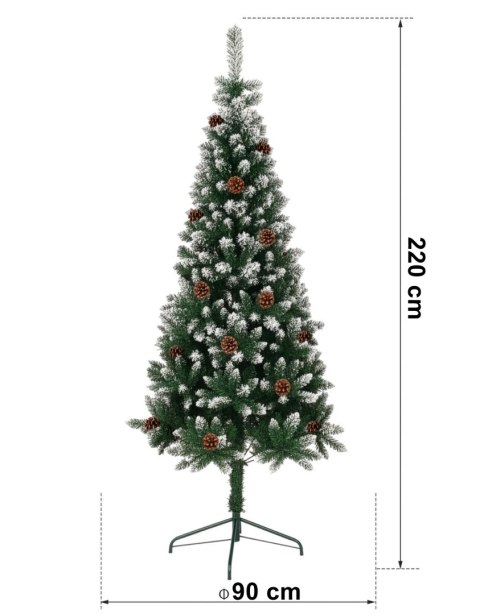 Choinka Bożonarodzeniowa NATALE z szyszkami