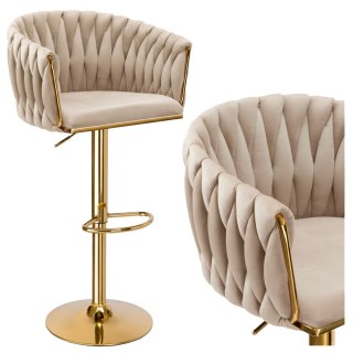 Hoker barowy Cofton Gold beżowy Velvet