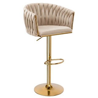 Hoker barowy Cofton Gold beżowy Velvet