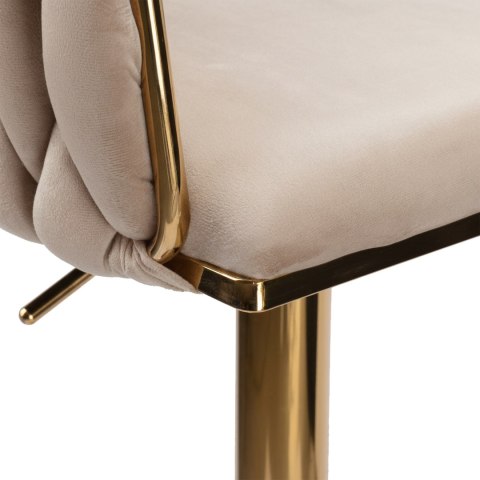 Hoker barowy Cofton Gold beżowy Velvet