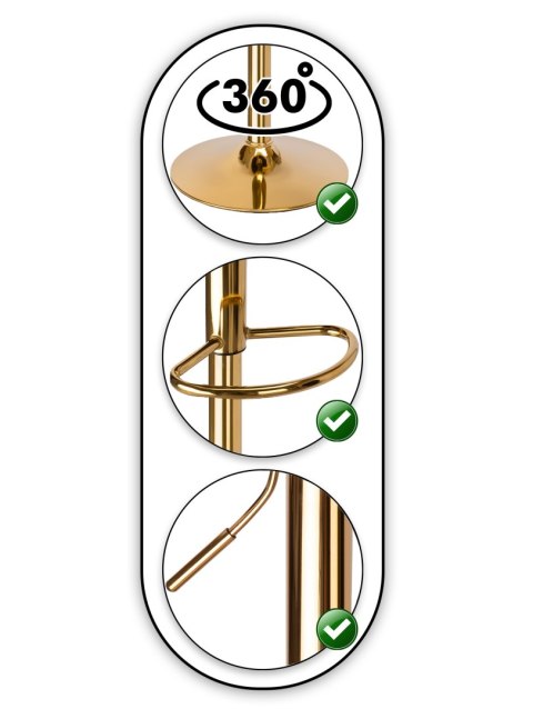 Hoker barowy Cofton Gold beżowy Velvet