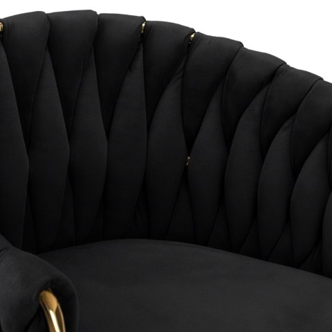 Hoker barowy Cofton Gold czarny Velvet