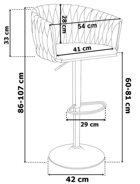 Hoker barowy Cofton Gold czarny Velvet