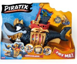 Mix Magic Box Toys 60141000 Piratix King Shark Golden Teeth Złoty Rekin z Klatką