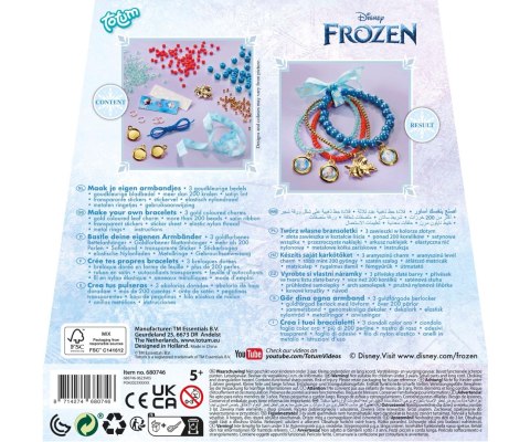 Mix Totum 680746 Zestaw Kreatywny Do Robienia Bransoletek - Zawieszki Kraina Lodu