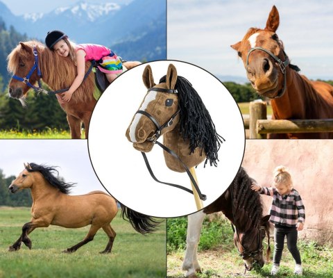 Milly Mally Milly Mally Hobby Plus Koń na Kiju Dark Brown