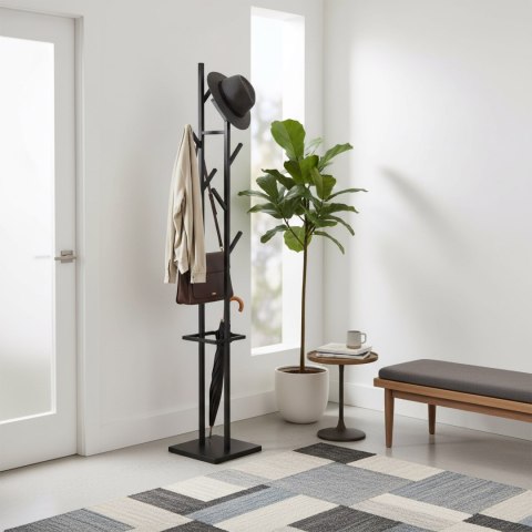 Wieszak metalowy CERES czarny stojący