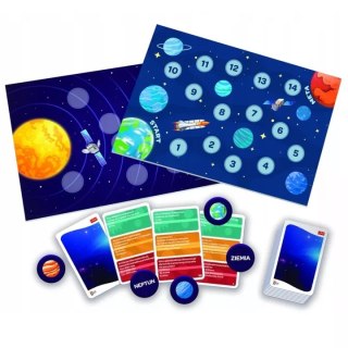 Zestaw Trefl Mistrz Wiedzy Kosmos gra edukacyjna + duży projektor astronauta