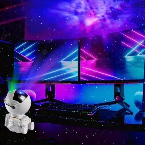 Zestaw Trefl Mistrz Wiedzy Kosmos gra edukacyjna + projektor astronauta