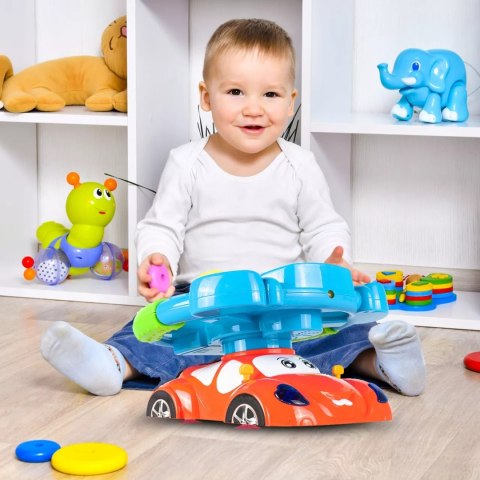 Interaktywna kierownica edukacyjna dla dzieci auto światło projektor