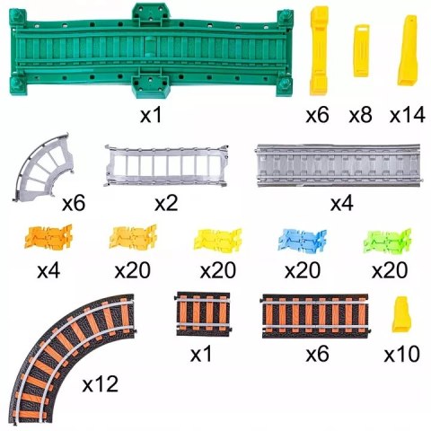 Kolejka pociąg elektryczna 192 el. tor lokomotywa wagony