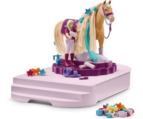 Mix Schleich 42617 Obrotowa Stacja Pielęgnacji Koni