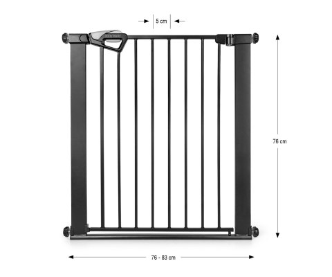 Milly Mally Milly Mally Bramka zabezpieczająca Barierka na schody Guardy 83 Black