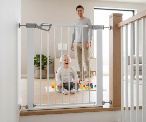 Milly Mally Milly Mally Bramka zabezpieczająca Barierka na schody Guardy 83 White